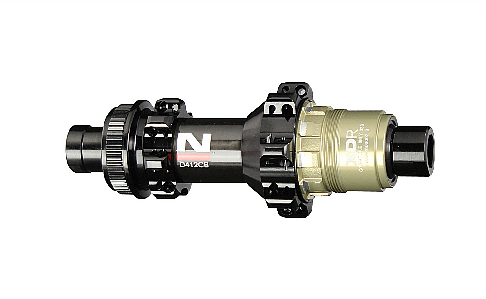 Mozzo posteriore Novatec D412CB-CL-X12-A4A-XDR, centerlock, nero, 28 fori