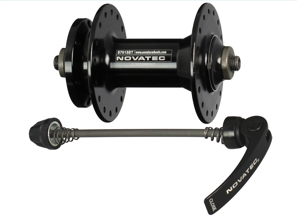 Mozzo ruota anteriore Novatec D761SBT, nero, 32 fori