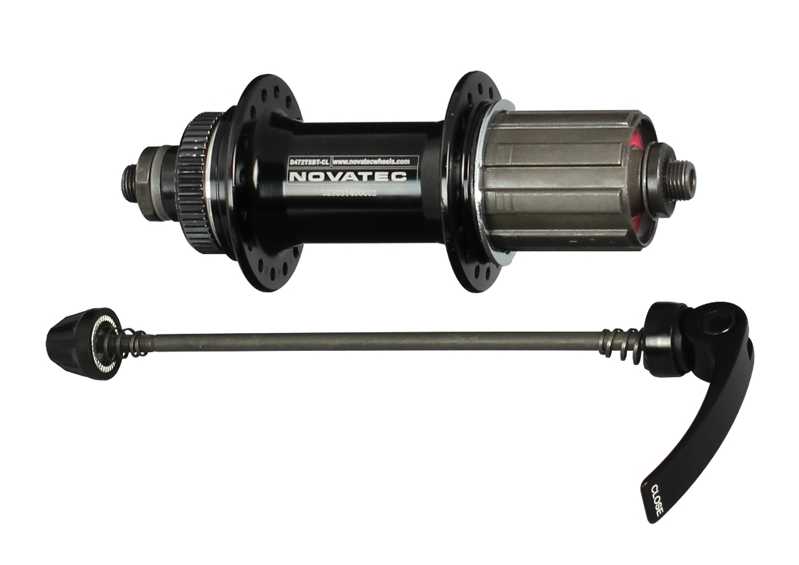 Mozzo posteriore Novatec D472TSBT-CL-11S, centerlock, nero, 32 fori