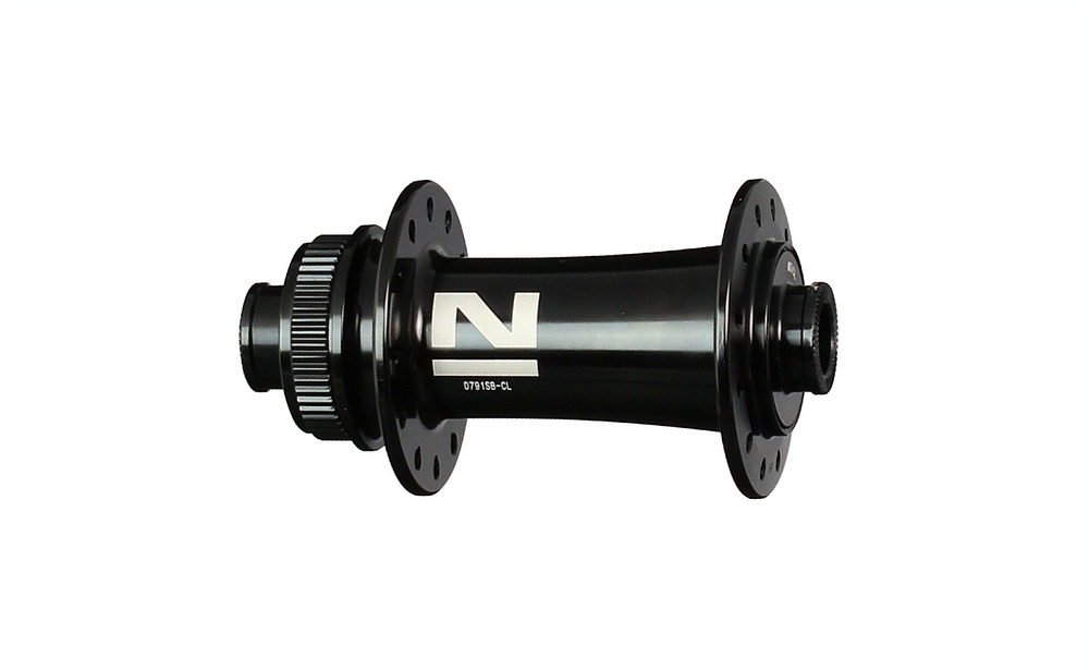 Mozzo anteriore a disco Novatec D791SB-CL-12, centerlock, nero, 24 fori