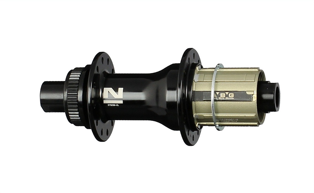 Mozzo ruota posteriore Novatec D792SB-CL-X12-A4A-ABG-11S, centerlock, nero, 24 fori