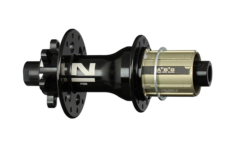 Mozzo ruota posteriore Novatec D792SB-X12-A4A-ABG-11S, nero, 28 fori