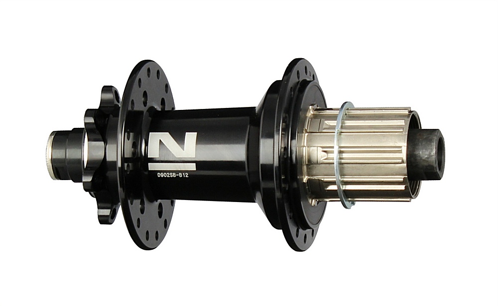 Mozzo posteriore Novatec D902SB-B12-S4S-11S, nero, 32 fori