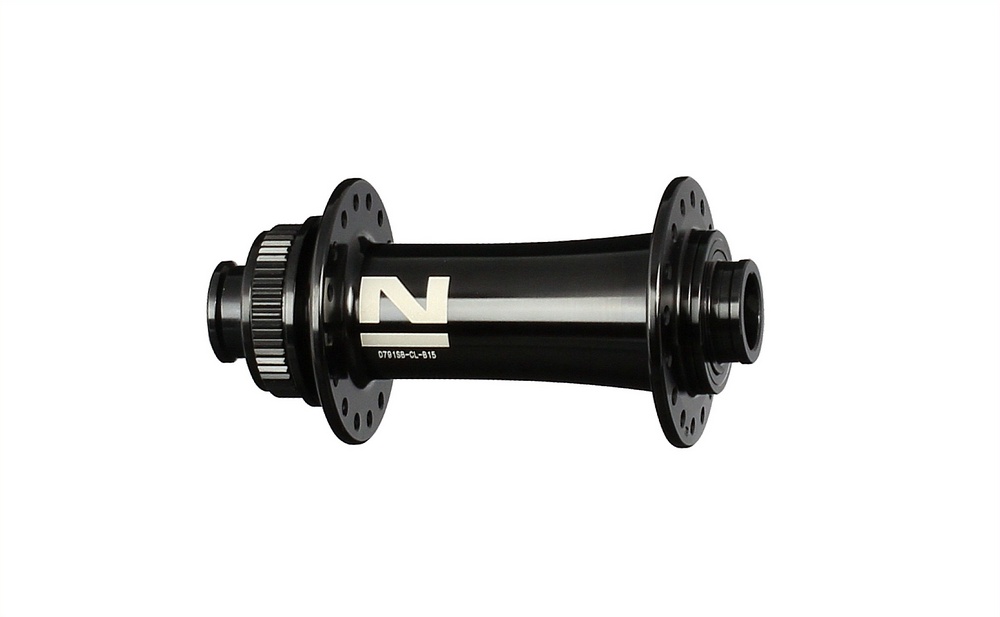 Mozzo ruota anteriore a disco Novatec D791SB-CL-B15, centerlock, nero, 32 buchi