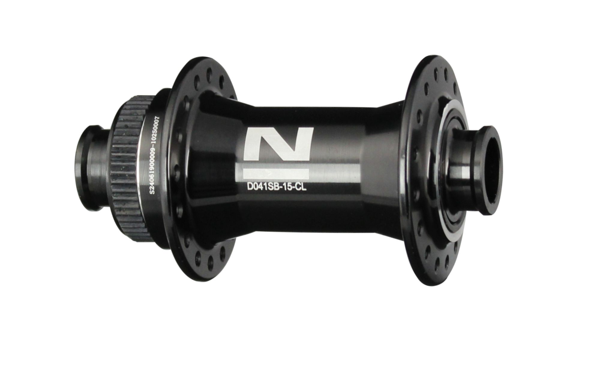 Mozzo disco anteriore Novatec D041SB-CL-15, centerlock, nero, 32 fori