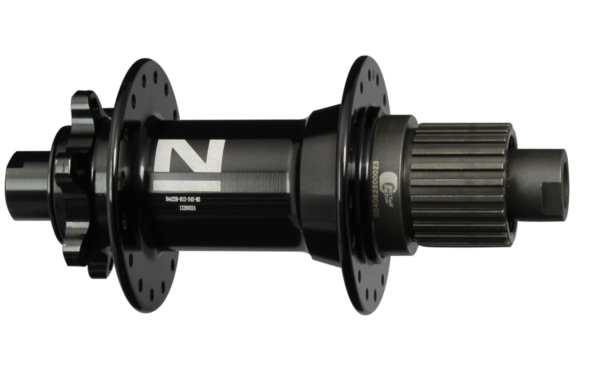 Mozzo posteriore per disco Novatec D442SB-B12-S4S-MS, nero, 32 fori
