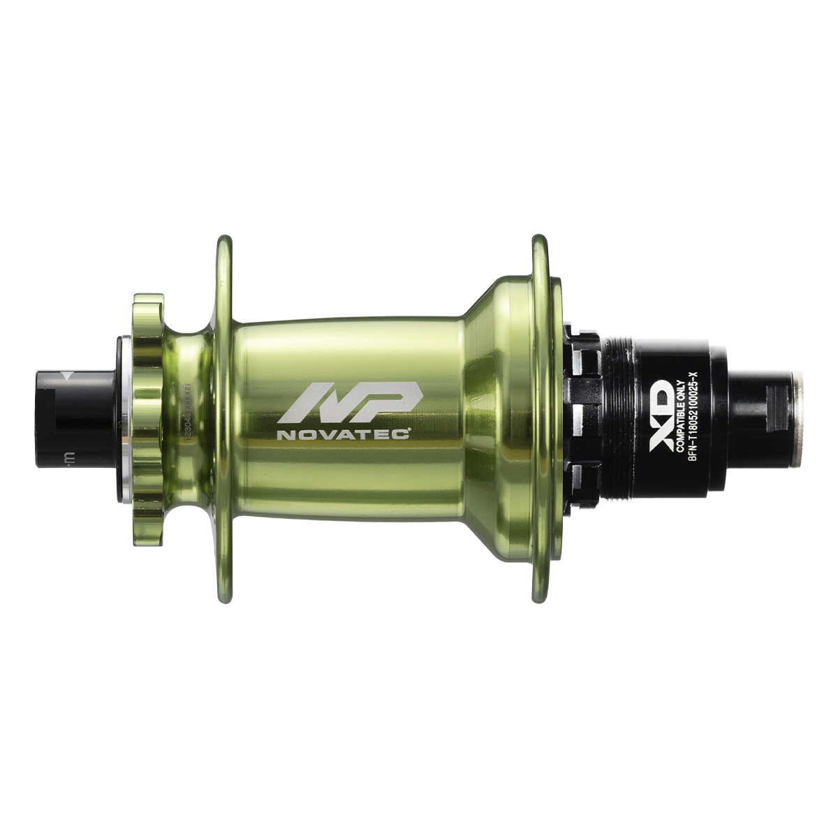 Mozzo posteriore Novatec Premium XD602SB/A-B12-XD, verde, 32 fori