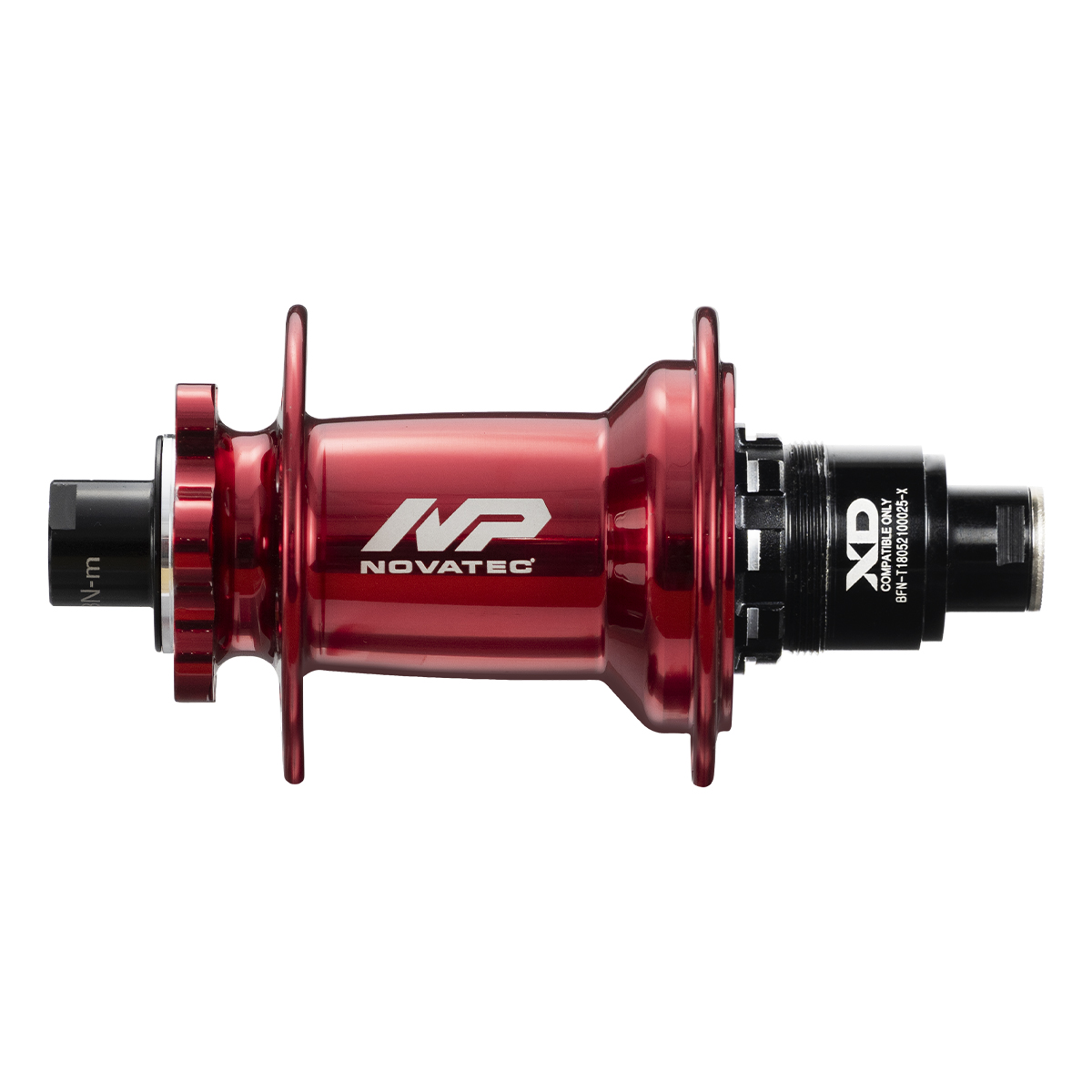Mozzo posteriore Novatec Premium XD602SB/A-B12-XD, rosso, 32 fori