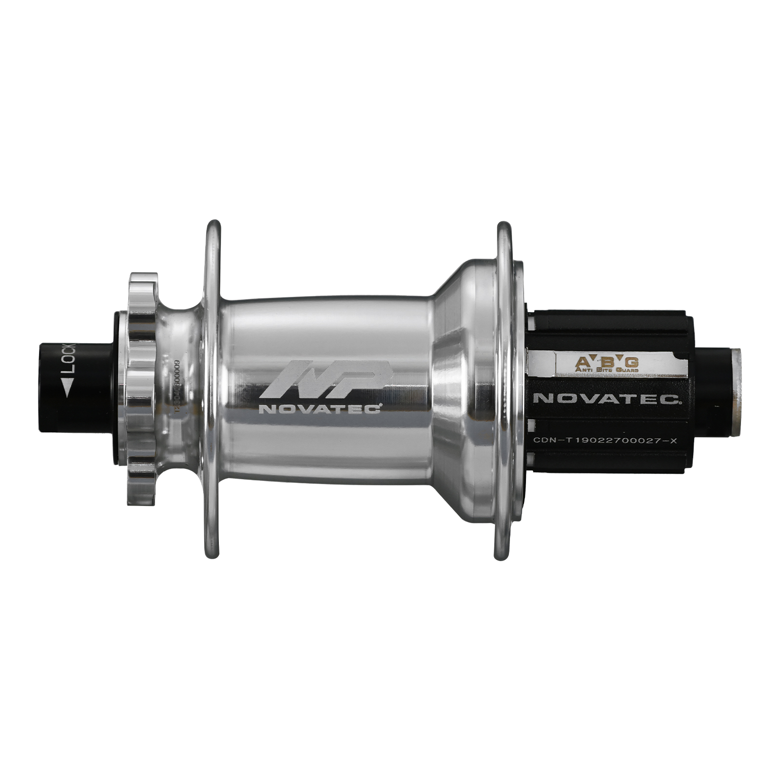 Mozzo posteriore Novatec Premium XD602SB/A-B12-ABG, argento, 32 fori
