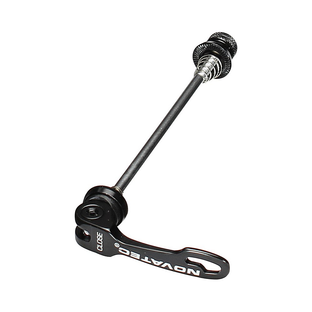 Attacco rapido QR249F Nero, perno: CrMo F:112 (40g) Logo Novatec