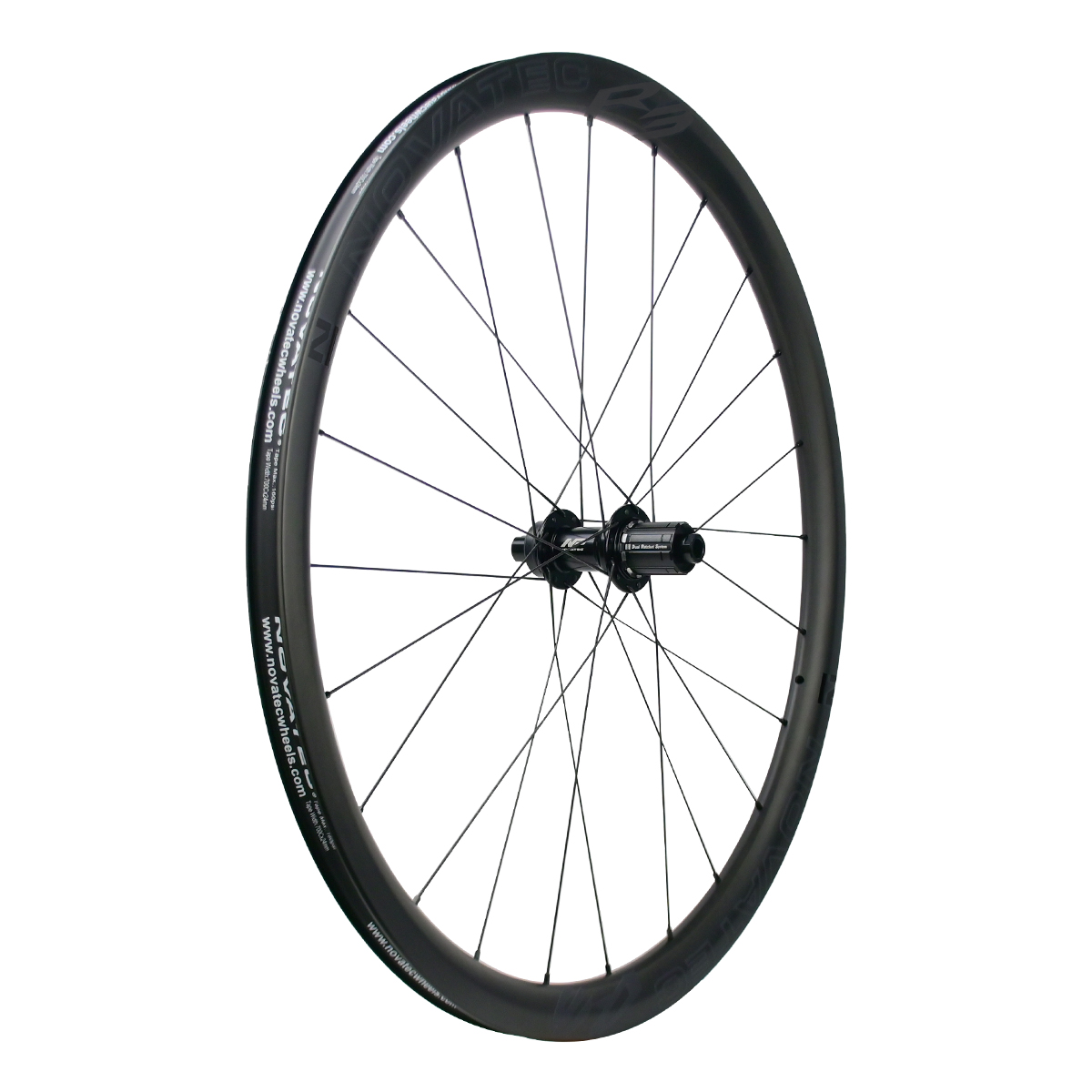 Ruote da strada in carbonio Novatec R3 PRO-Team-CL, tubeless ready, 12×100/12x142mm, Shimano HG