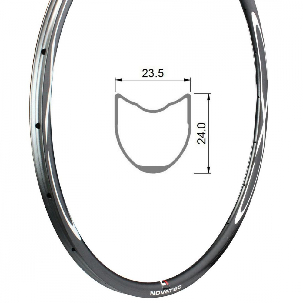 Cerchio, lega, 700C, 24H, CXD-T_U2.1 posteriore, 24×23.5, logo CXD