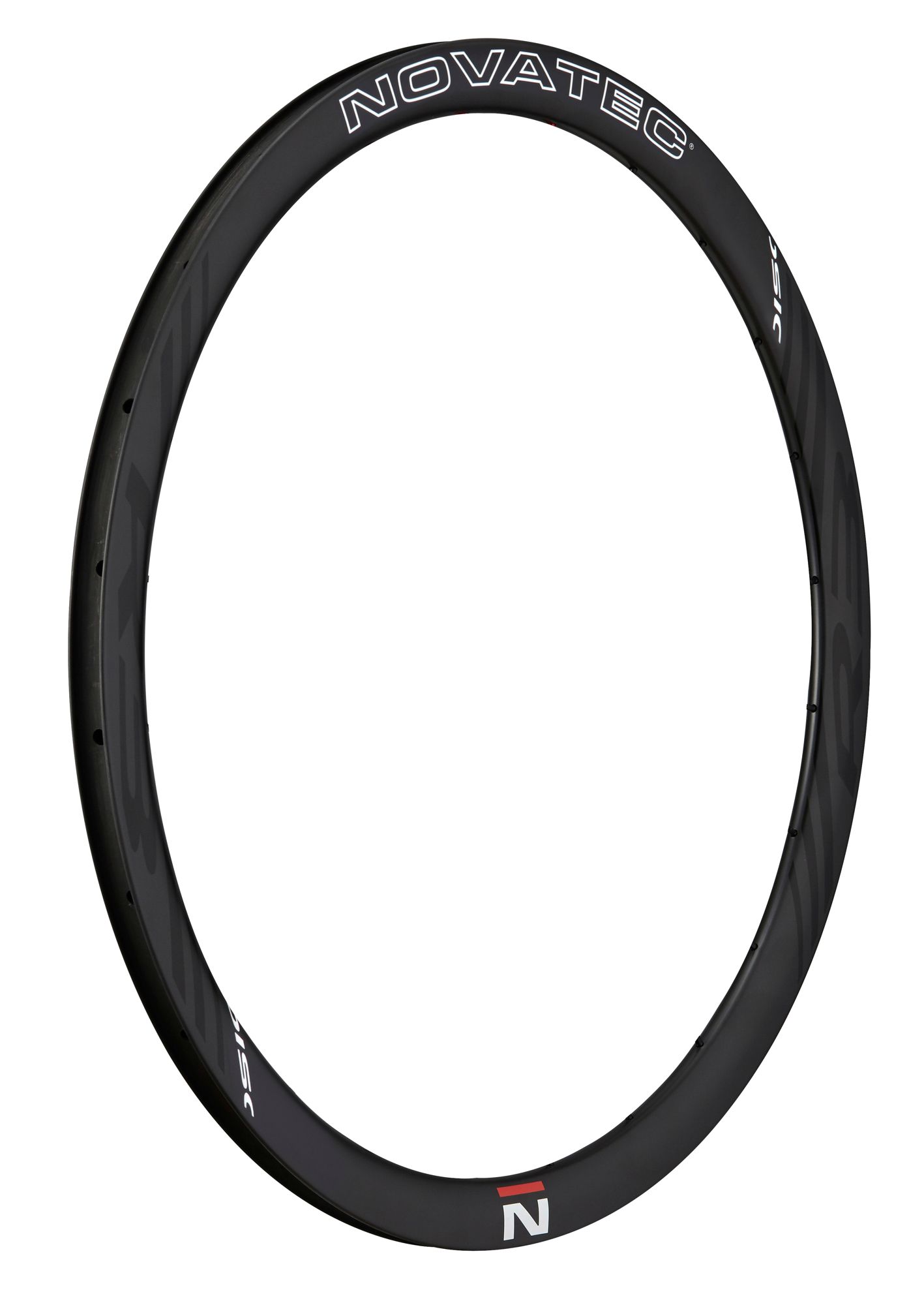 Cerchio, carbonio, 700C, 24H L12R12, R3-Disc anteriore, 38×18.3, con logo N15, 30% Nero Opaco, OCR
