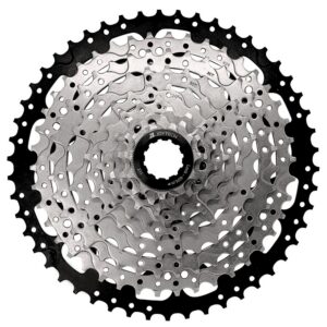 Cassetta MTB 9S AL6061 Spider TiGray, 11T-50T, logo Joytech