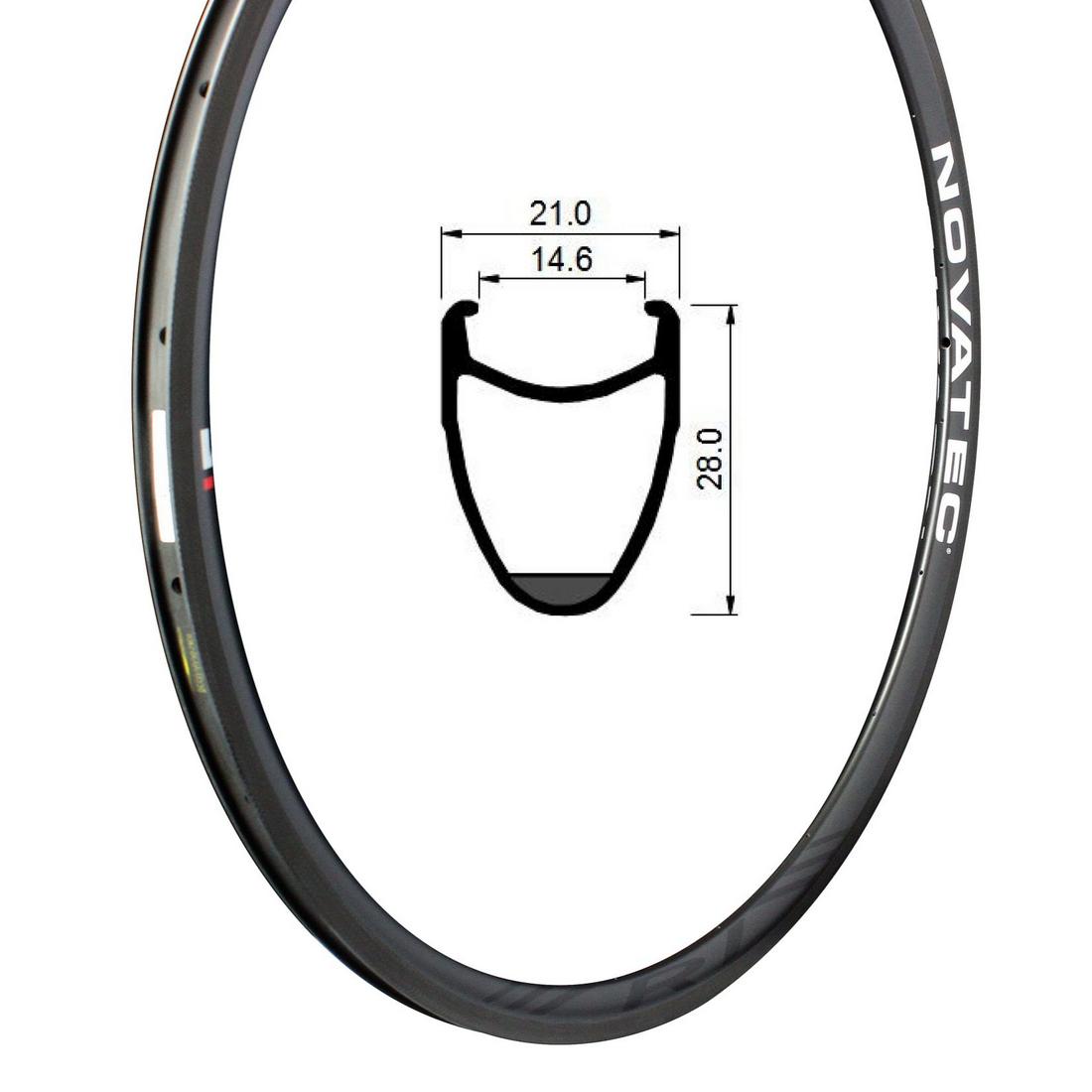 Cerchio anteriore Rim Carbon R1-C_U2.1 28mm 20H (10:10) con logo R1
 – SRV