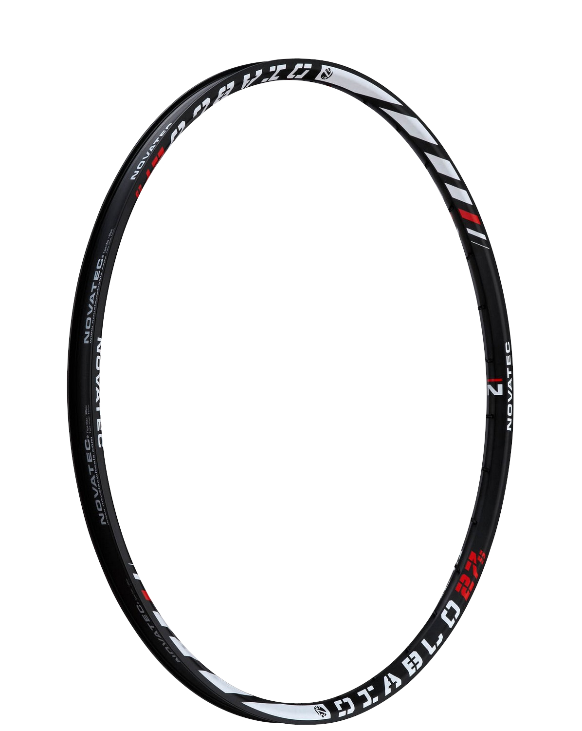 Cerchio Diablo-275-2.1, MTB Disc, tubeless ready, 584-23, Logo N17,L16:R16, senza nastro cerchio, OEM
