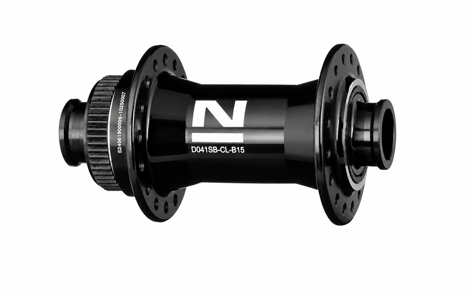 Mozzo anteriore per disco Novatec D041SB-CL-B15, centerlock, nero, 32 buchi