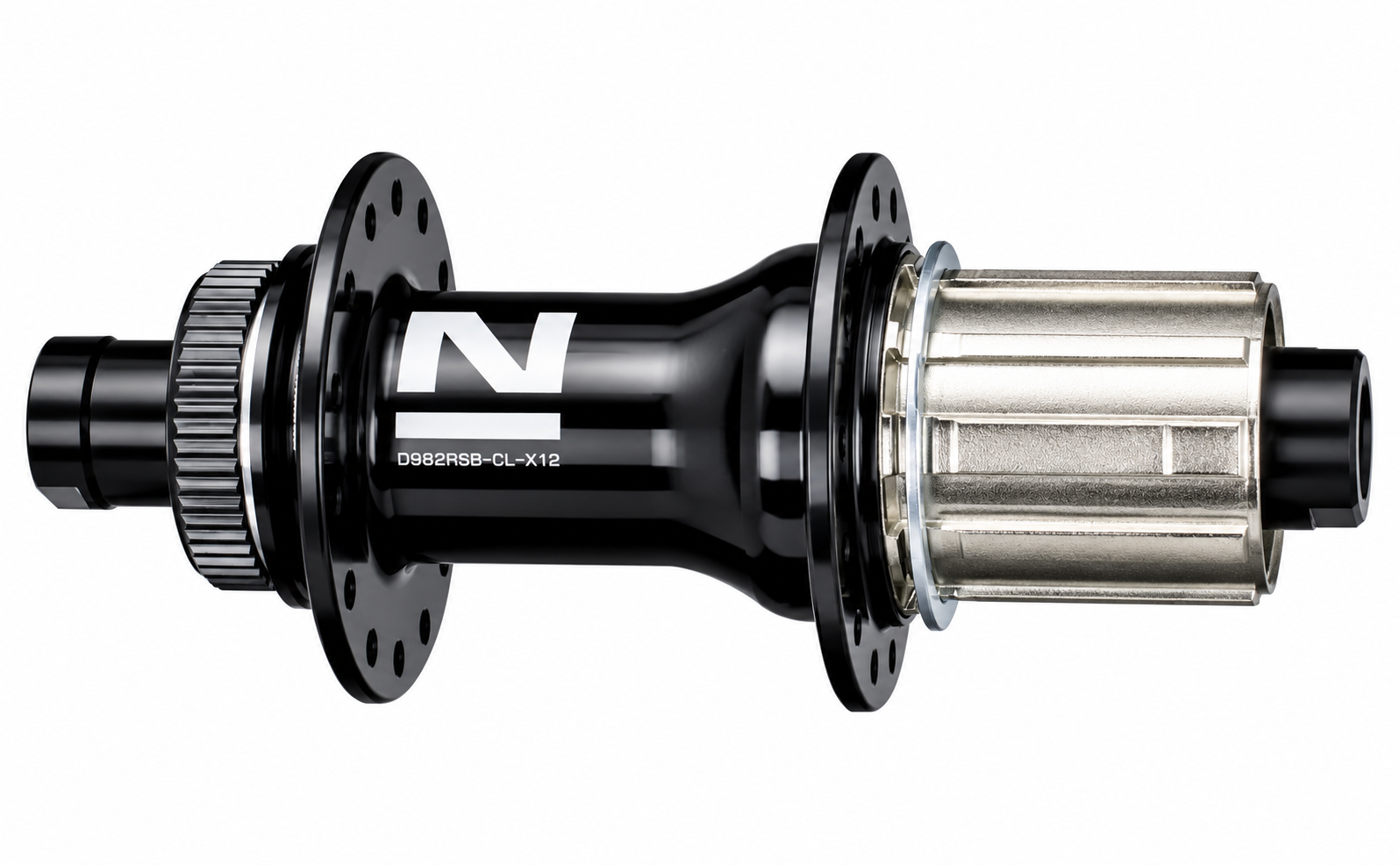 Mozzo posteriore Novatec D982RSB-SL-CL-X12-HG, centerlock, nero, 28 fori